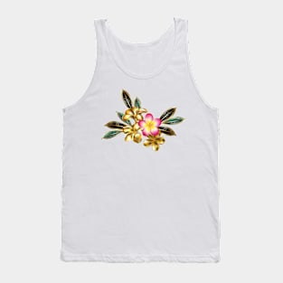 Golden plumeria Tank Top